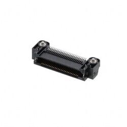 50 Position Connector Socket, Outer Shroud Contacts Surface Mount, Right Angle Gold - Samtec Inc.