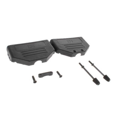50 Position Hinged Backshell Connector Black 180° Unshielded - 1