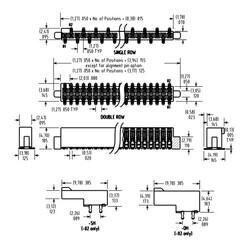 50 Position Receptacle Connector Surface Mount - 3