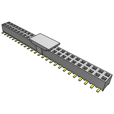 50 Position Receptacle Connector Surface Mount - 1