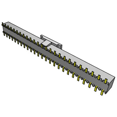 50 Position Receptacle Connector Surface Mount - 2