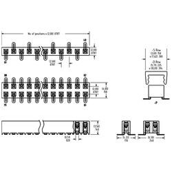 50 Position Receptacle Connector Surface Mount - 3