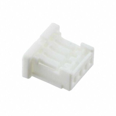 4 Position Rectangular Housing Connector Receptacle White 0.039