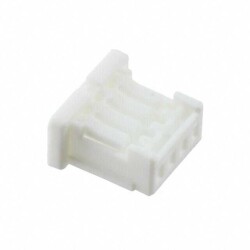 4 Position Rectangular Housing Connector Receptacle White 0.039