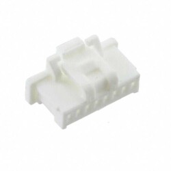 8 Position Rectangular Housing Connector Receptacle White 0.039