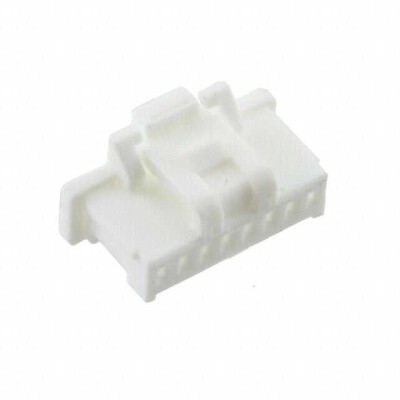 8 Position Rectangular Housing Connector Receptacle White 0.039