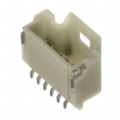 Connector Header Surface Mount, Right Angle 6 position 0.039