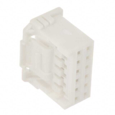 12 Rectangular Connectors - Housings Receptacle Natural 0.079