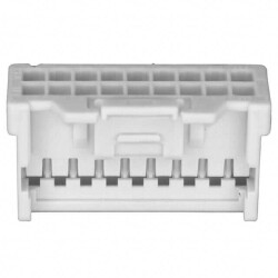 18 Rectangular Connectors - Housings Receptacle Natural 0.079