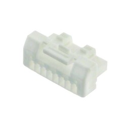 8 Rectangular Connectors - Housings Plug Natural 0.049
