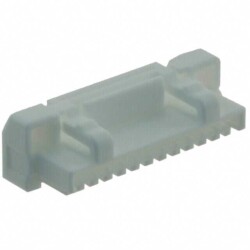 12 Position Rectangular Housing Connector Plug Natural 0.049