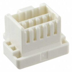 10 Rectangular Connectors - Housings Plug Beige 0.059