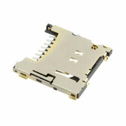 10 (8 + 2) Position Card Connector Secure Digital - microSD™ Surface Mount, Right Angle Gold - Molex