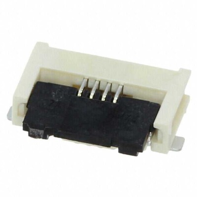 4 Position FFC, FPC Connector Contacts, Bottom 0.020