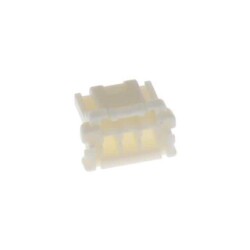 3 Position Rectangular Housing Connector Receptacle White 0.079