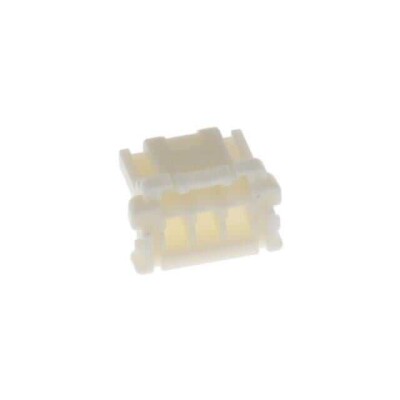 3 Position Rectangular Housing Connector Receptacle White 0.079