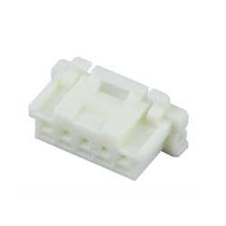 5 Position Rectangular Housing Connector Receptacle White 0.079