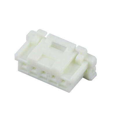 5 Position Rectangular Housing Connector Receptacle White 0.079