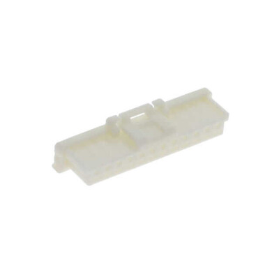 12 Position Rectangular Housing Connector Receptacle White 0.079