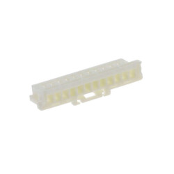 12 Position Rectangular Housing Connector Receptacle White 0.079