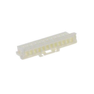 12 Position Rectangular Housing Connector Receptacle White 0.079