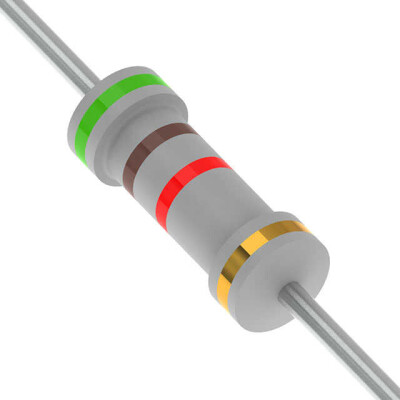 5.1 kOhms ±5% 1W Through Hole Resistor Axial Flame Proof, Safety Metal Oxide Film - 1