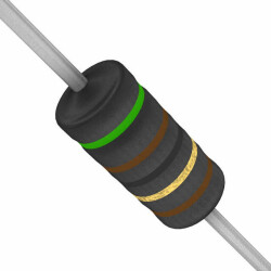 51 Ohms ±1% 1W Through Hole Resistor Axial Non-Inductive Wirewound - 1