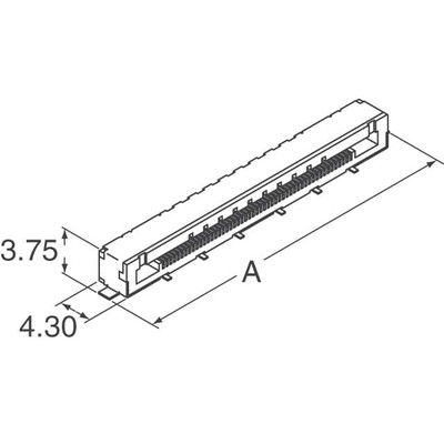 51 Position Receptacle Connector 0.020