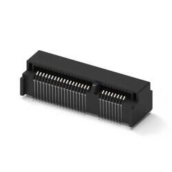 52 Position Female Connector PCI Express Mini Card Gold 0.031