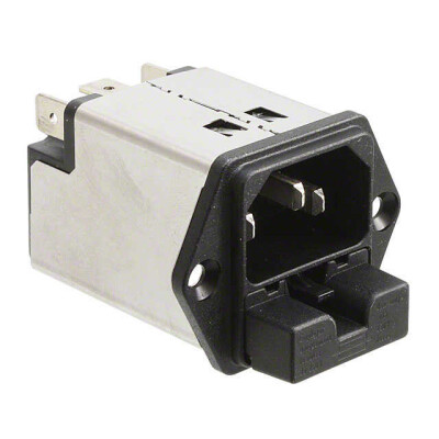 Power Entry Connector Receptacle, Male Blades - Module IEC 320-C14 Panel Mount, Flange - 1