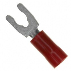 Red 6 Stud Spade Terminal Connector Crimp 16-22 AWG - TE Connectivity AMP Connectors