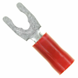 Red 6 Stud Spade Terminal Connector Crimp 16-22 AWG - TE Connectivity AMP Connectors (1)