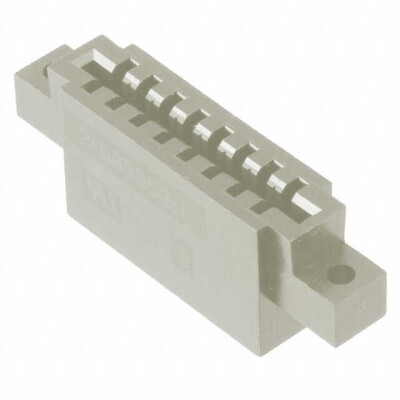 16 Position Card Edge Connector Housing Natural 0.312