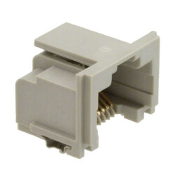 Jack Modular Connector 8p8c (RJ45, Ethernet) 90° Angle (Right) Unshielded - TE Connectivity AMP Connectors