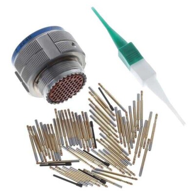 55 Position Circular Connector Plug, Female Sockets Crimp - 1