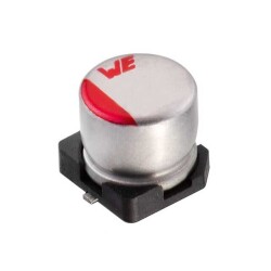 5.6 µF 63 V Aluminum - Polymer Capacitors Radial, Can - SMD 100mOhm 2000 Hrs @ 105°C - Würth Elektronik