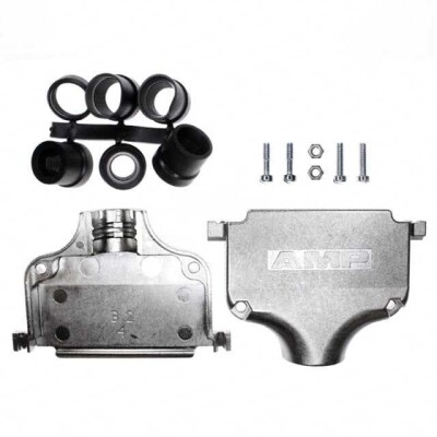 37 Position Two Piece Backshell Connector Silver 180° Shielded - 1