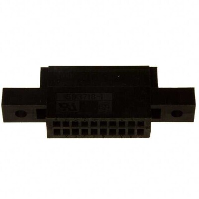 20 Position Card Edge Connector Housing Black 0.100