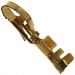 Edge Terminal Non-Gendered 18-22 AWG Crimp Gold - TE Connectivity AMP Connectors