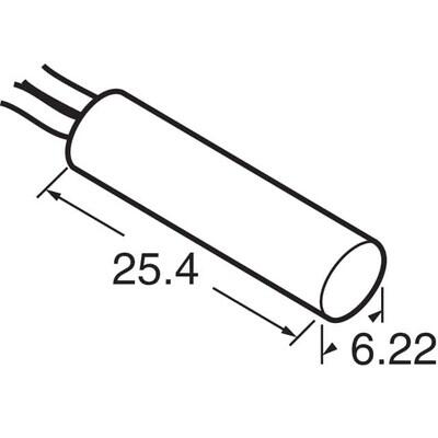 Magnetic Reed Switch Magnet SPST-NO Wire Leads Probe - 2