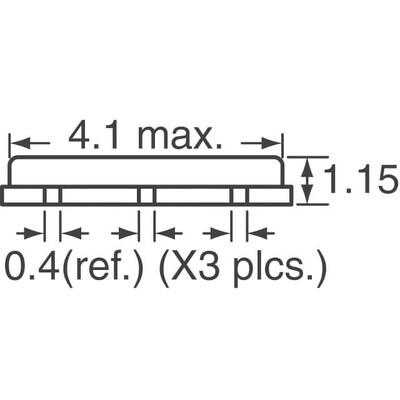 5MHz Ceramic Resonator Built in Capacitor 39pF ±0.2% 60 Ohms -20°C ~ 80°C Surface Mount - 4