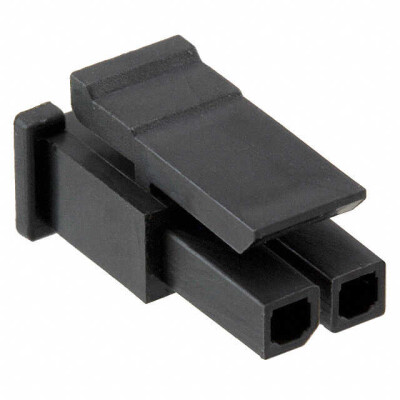 2 Rectangular Connectors - Housings Receptacle Black 0.118