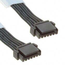 6 Position Cable Assembly Rectangular Socket to Socket 1.48' (450.00mm) - 1