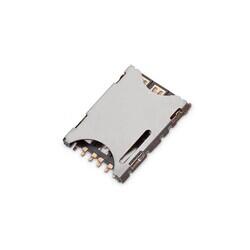 6 Position Card Connector NANO SIM Surface Mount, Right Angle Gold - 1