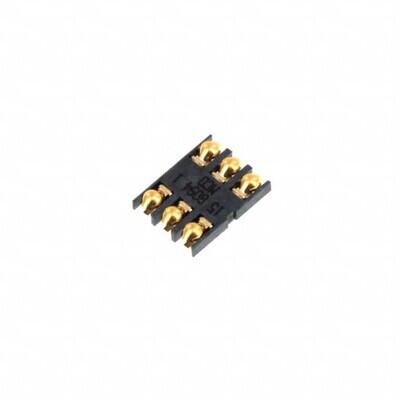 6 Position Card Connector SIM Card Surface Mount, Right Angle Gold - 1