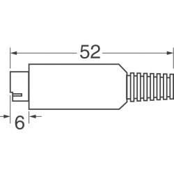 6 Position Circular Connector Plug, Male Pins Solder, Crimp Pin Adapter Available - 2