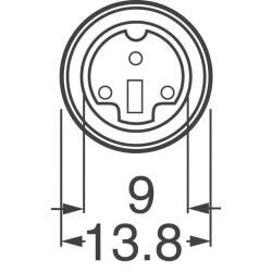 6 Position Circular Connector Plug, Male Pins Solder, Crimp Pin Adapter Available - 4