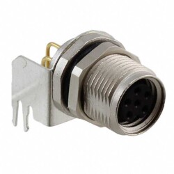 6 Position Circular Connector Receptacle, Female Sockets Solder - Phoenix Contact