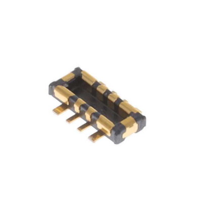 6 (4 + 2 Power) Position Connector Header, Outer Shroud Contacts Surface Mount Gold - 1