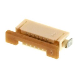 6 Position FPC Connector Contacts, Bottom 0.039